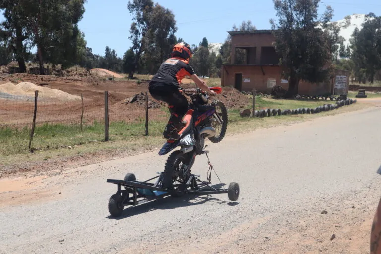 Seat stand wheelie