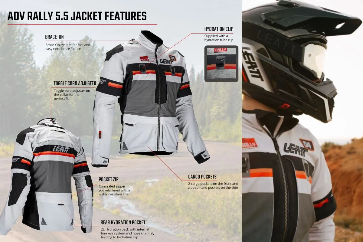 LEATT ADV RALLY 5.5 RIDER KIT - JACKET FEATURES
