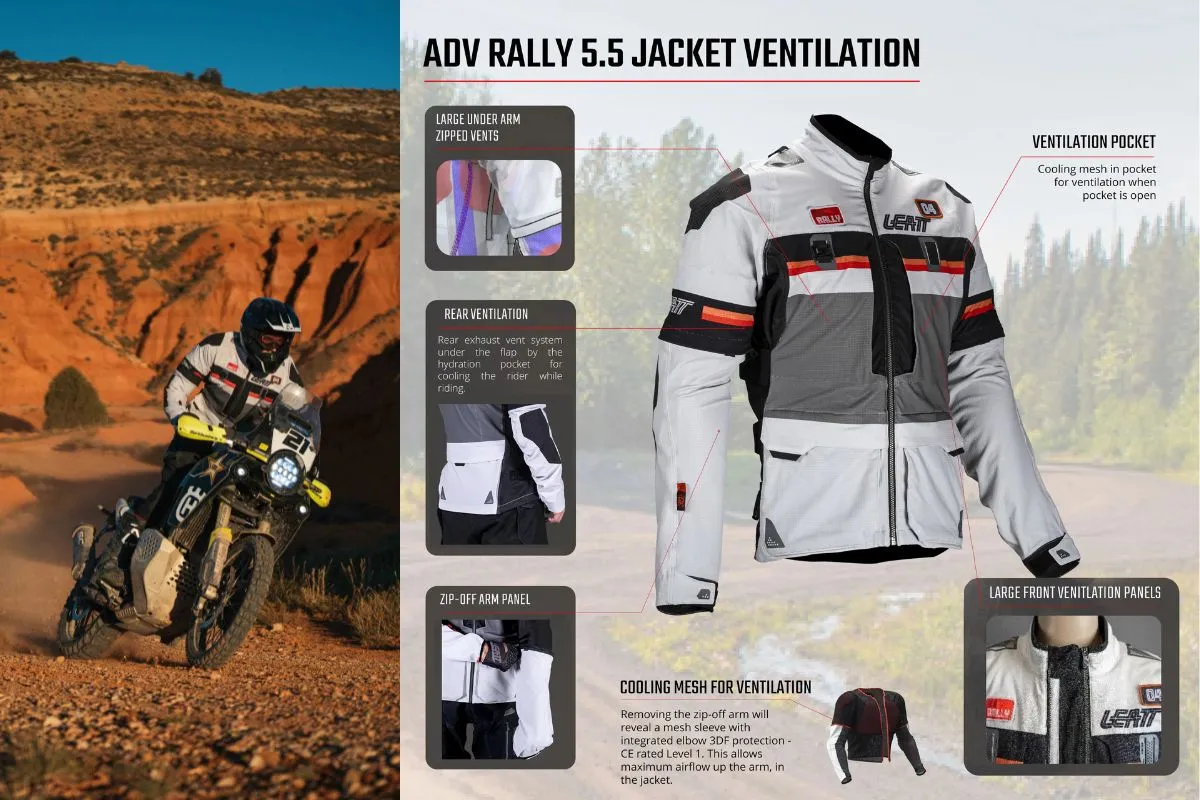 LEATT ADV RALLY 5.5 RIDER KIT - JACKET VENTILATION