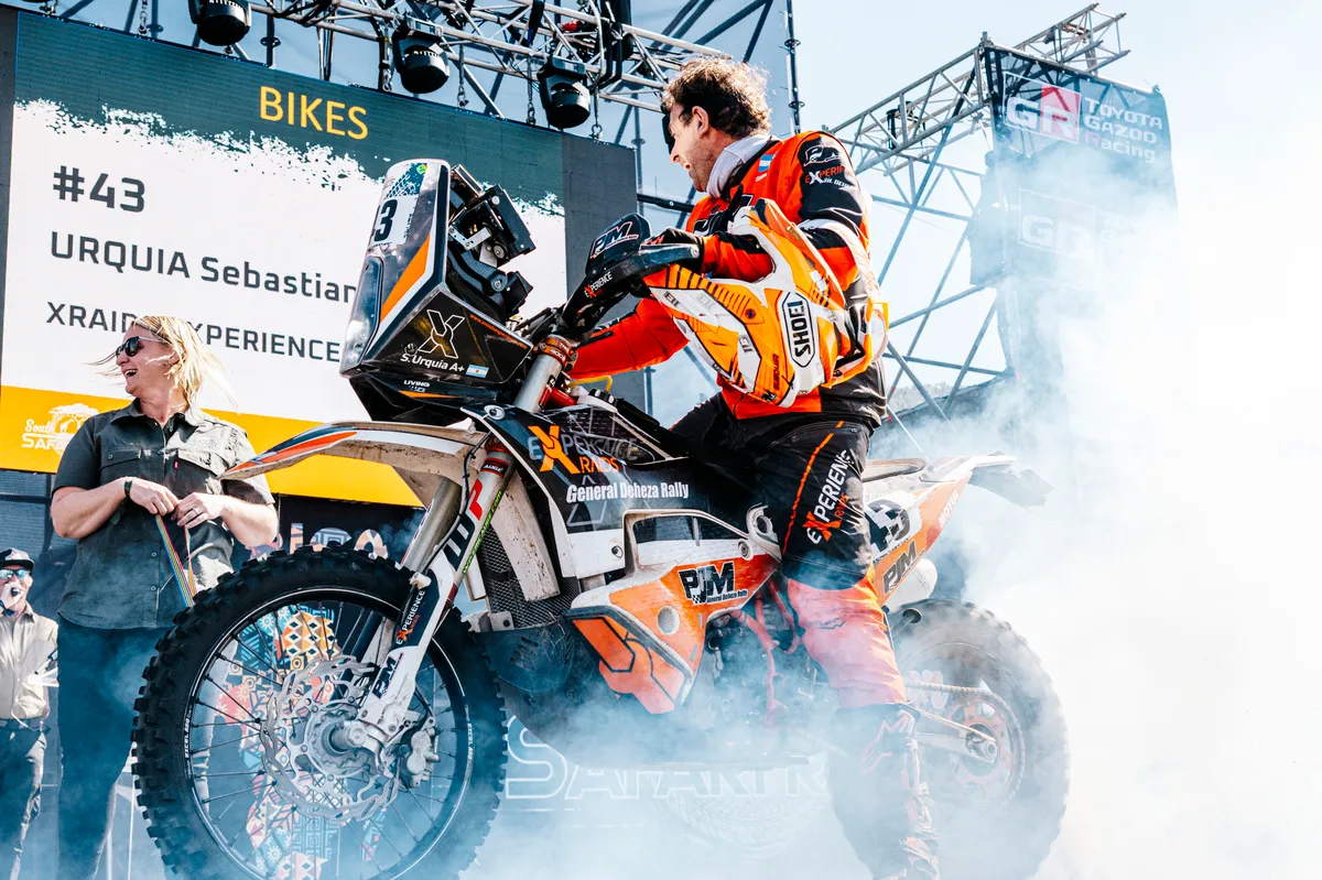 URQUIA Sebastian (arg), Xraids Experience, KTM 450 Rally, Rally2, FIW W2RC, portrait during the Stage 5 of the South African Safari Rally 2025, 3rd round of the 2025 WR2C on May 24, 2025 around Sun City, South Africa - Photo EdoPhoto / DPPI